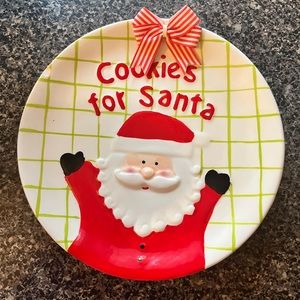 Deck the halls y’all Santa mug and plate